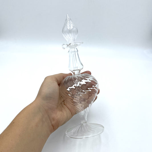 Large Clear Perfume Bottle - 23cm