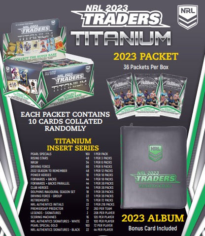 2023 NRL Traders Hobby Folder / Album