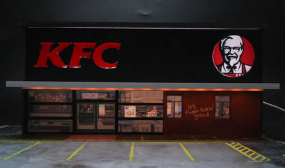 KFC Fast Food Diorama Set - 1:64 Scale