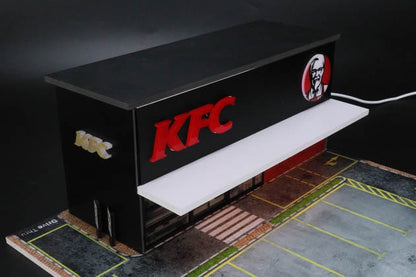 KFC Fast Food Diorama Set - 1:64 Scale