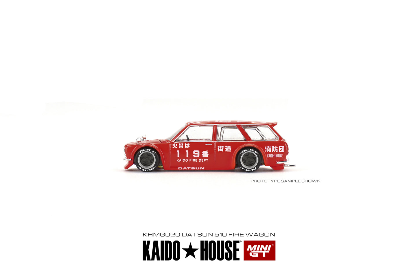 MiniGT - KAIDO Datsun 510 Wagon FIRE V1