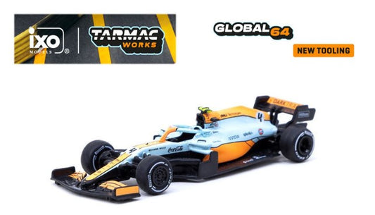 Tarmac Works - 2021 Lando Norris MCL35M - Monaco F1 Grand Prix Gulf Livery