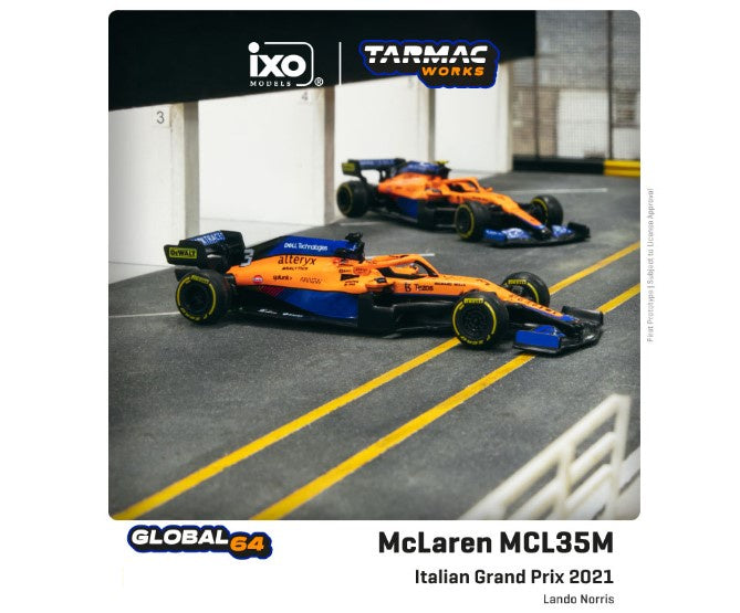 Tarmac Works - Lando Norris McLaren MCL35M - Italian F1 Grand Prix 2nd Place