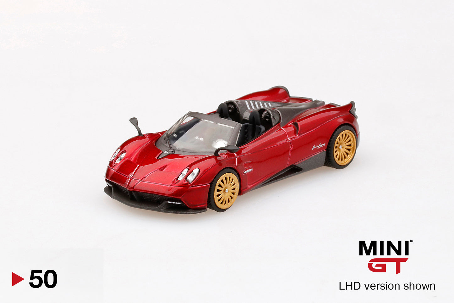 MiniGT - Pagani Huayra Roadster - Rosso Monza