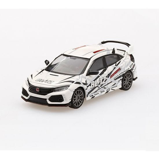 MiniGT - Honda Civic Type R (FK8) Blitz Type R - White - 1:64 Model Car