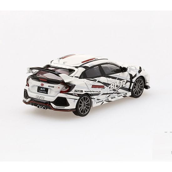 MiniGT - Honda Civic Type R (FK8) Blitz Type R - White - 1:64 Model Car