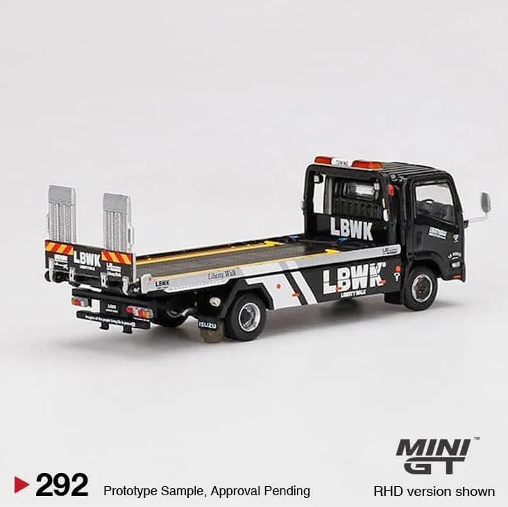 MiniGT - Isuzu N-Series Vehicle Transporter LBWK Black - 1:64 Scale