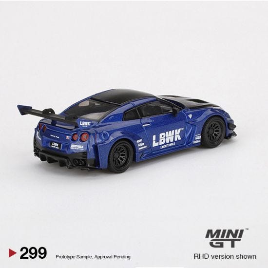 MiniGT - LB-Silhouette Works GT Nissan 35GT-RR Ver. 2 - LBWK Blue - 1:64 Model Car