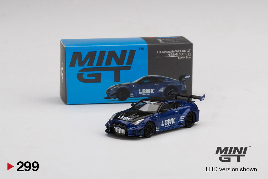 MiniGT - LB-Silhouette Works GT Nissan 35GT-RR Ver. 2 - LBWK Blue - 1:64 Model Car