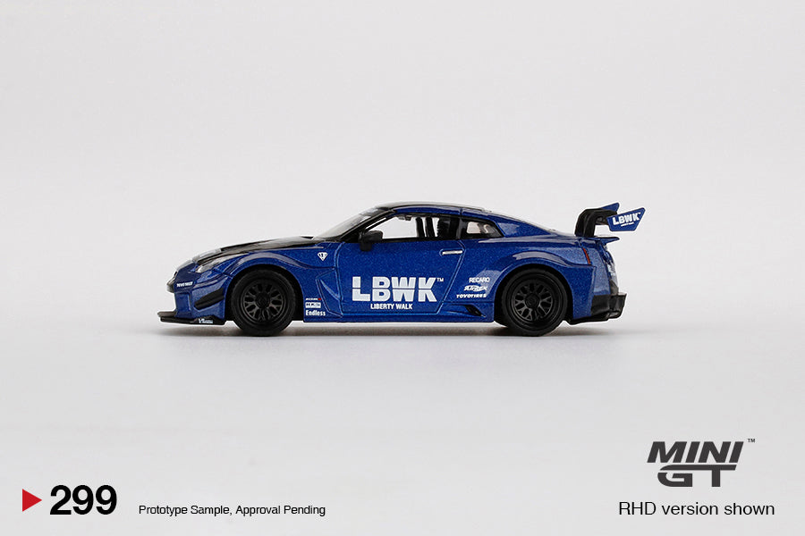 MiniGT - LB-Silhouette Works GT Nissan 35GT-RR Ver. 2 - LBWK Blue - 1:64 Model Car