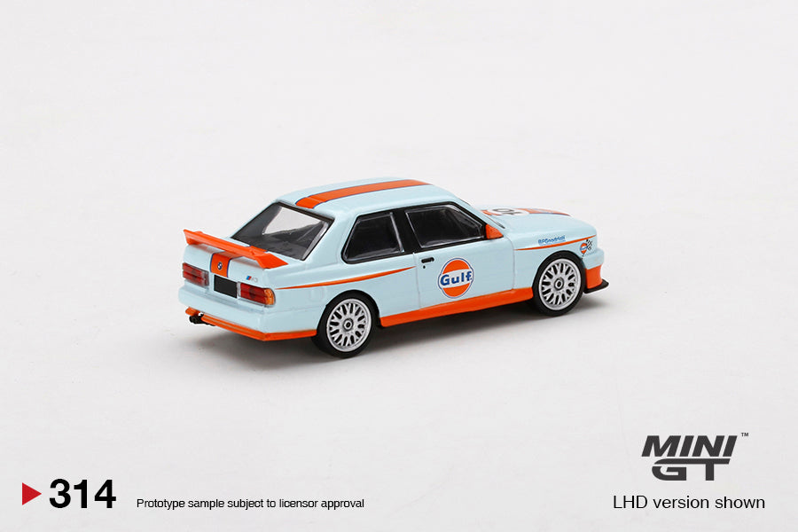 MiniGT - BMW M3 E30 Gulf - LHD / USA Blister Packaging MJ Exclusive