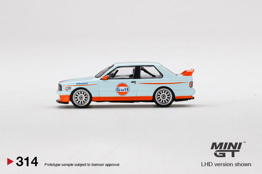 MiniGT - BMW M3 E30 Gulf - LHD / USA Blister Packaging MJ Exclusive