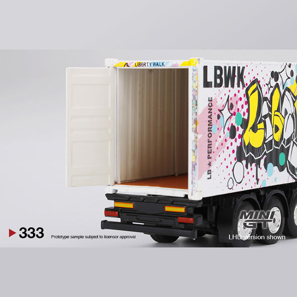 MiniGT - Mercedes-Benz Actros w/ 40 Ft Container "LBWK Kuma Graffiti" LHD