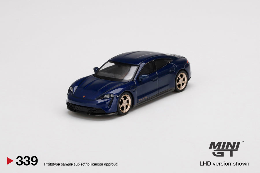 MiniGT - Porsche Taycan Turbo S Gentian Blue