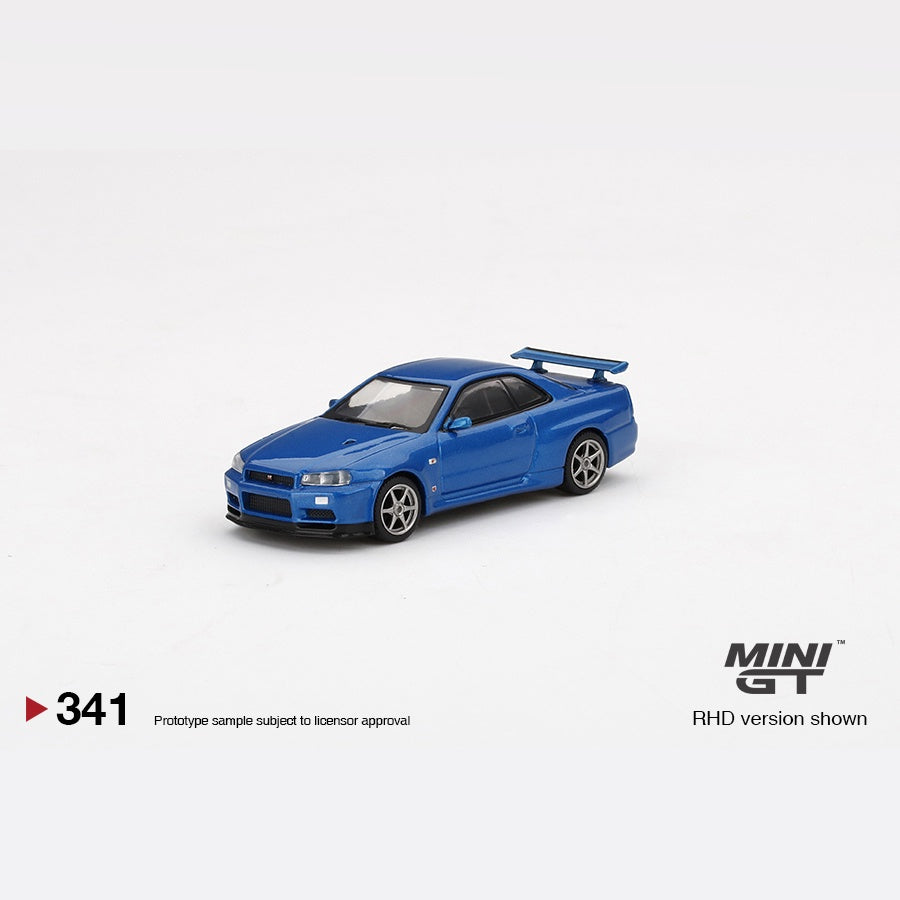 MINI−GT 64 Nissan スカイライン GT-R R34 V-Spec(右ハンドル) ミニカー