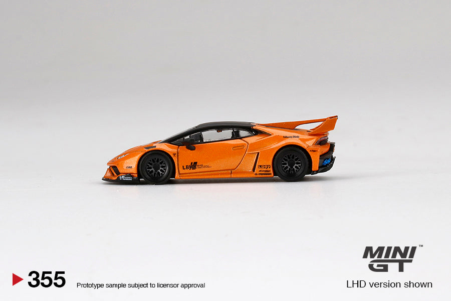 MiniGT - LB WORKS Lamborghini Huracán GT Arancio Borealis (Orange) - 1:64 Scale