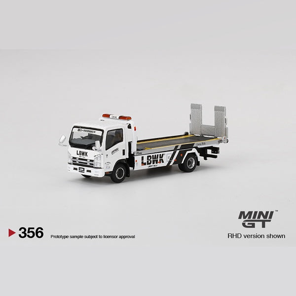 MiniGT - Isuzu N-Series Vehicle Transporter LBWK White - 1:64 Scale