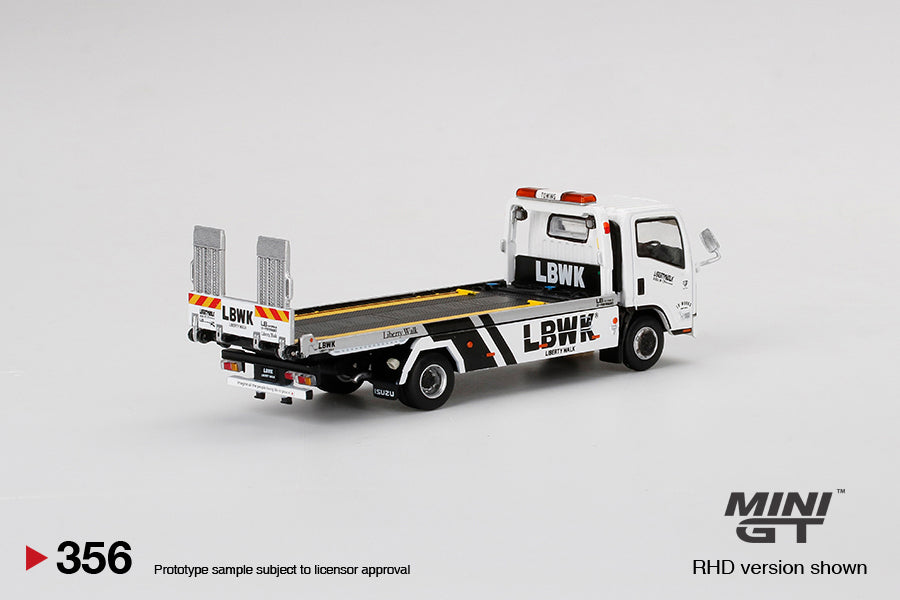 MiniGT - Isuzu N-Series Vehicle Transporter LBWK White - 1:64 Scale