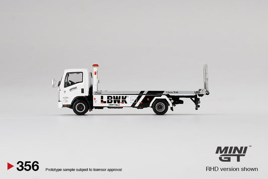 MiniGT - Isuzu N-Series Vehicle Transporter LBWK White - 1:64 Scale