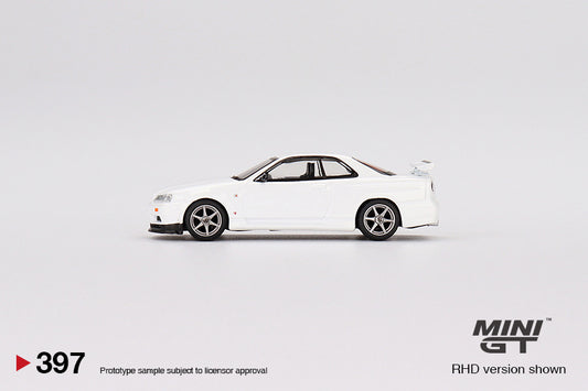 MiniGT - Nissan Skyline GT-R (R34) V-Spec N1 White 1:64 Scale