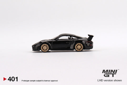 MiniGT - Porsche 911(991) GT2 RS Weissach Package Black 1:64 Scale