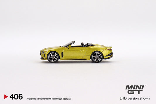 MiniGT - Bentley Mulliner Bacalar Yellow Flame 1:64 Scale