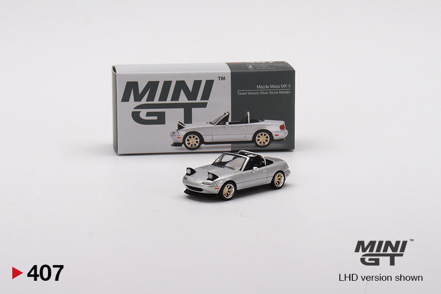 MiniGT - Mazda Miata MX-5 (NA) Tuned Version Metallic Silver