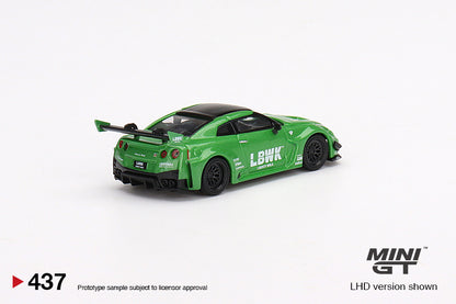 MiniGT - LB-Silhouette WORKS GT NISSAN Skyline 35GT-RR Ver.2 Apple Green
