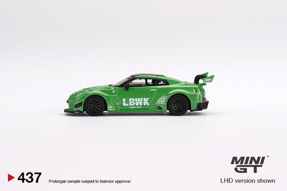MiniGT - LB-Silhouette WORKS GT NISSAN Skyline 35GT-RR Ver.2 Apple Green