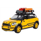 Motormax Mini Cooper S w/Roof Rack (Yellow) 1:24 Scale