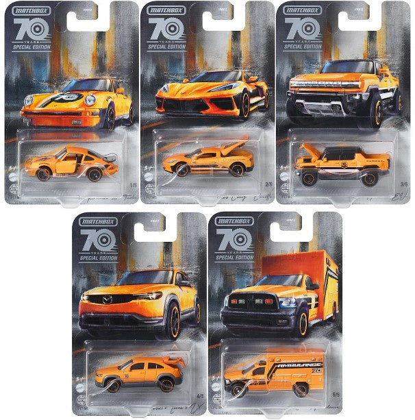 Matchbox - 70th Anniversary Special Edition - Set of 5