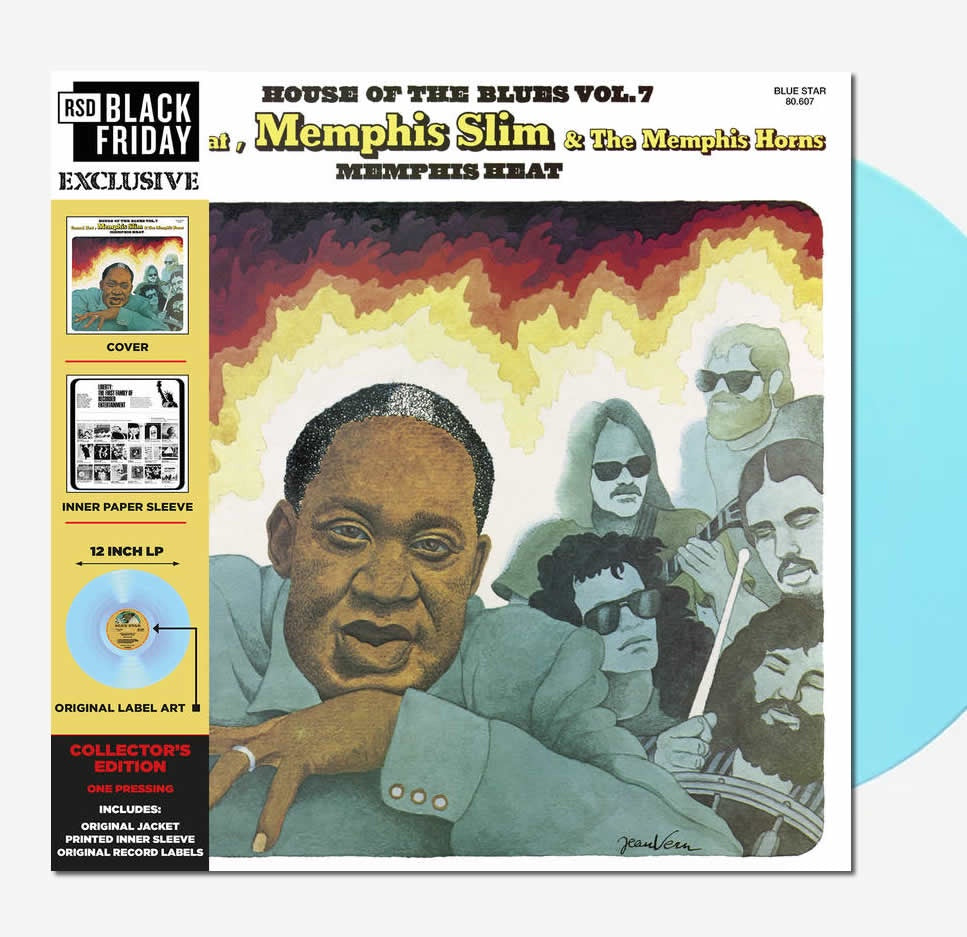 NEW - Memphis Slim, Canned Heat and the Memphis Horns, Memphis Heat (Coloured) LP