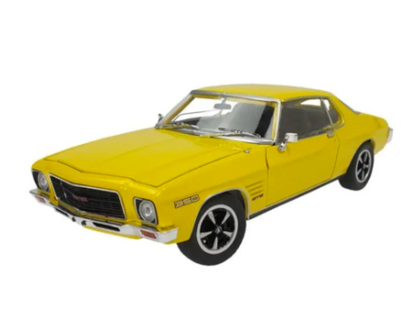 DDA 1972 Holden HQ Monaro Yellow Diecast Car - 1:24 Scale