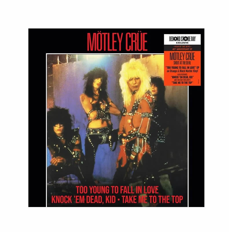 NEW - Motley Crue, Too Young to Fall in Love EP - 2023 RSD BF