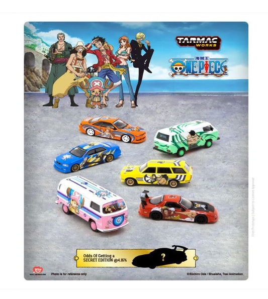 Tarmac Works - One Piece Car Collection - Vol 1 - Sealed Pack of 6 Cars