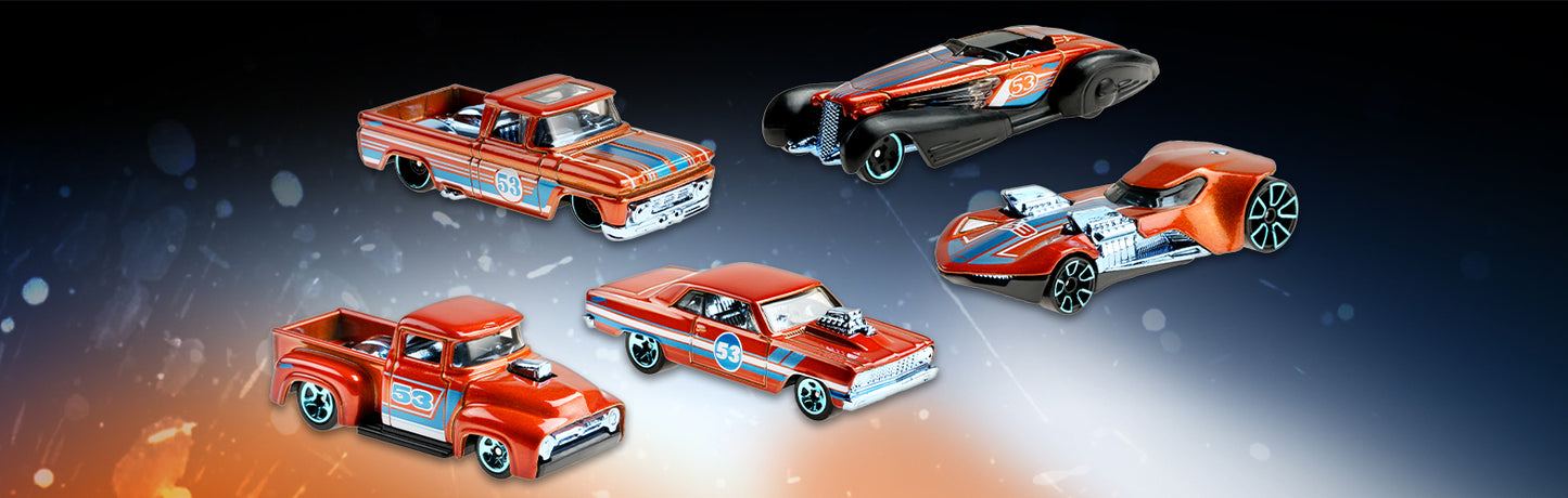 Hotwheels Anniversary Orange Custom Cadillac Fleetwood