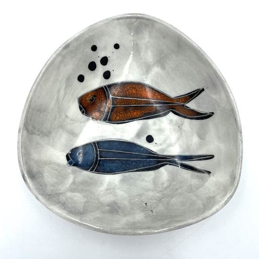 Italian Pottery Fish Dish - 12cm