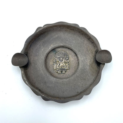 Antique Sterling Silver Peruvian Ashtray - 8cm
