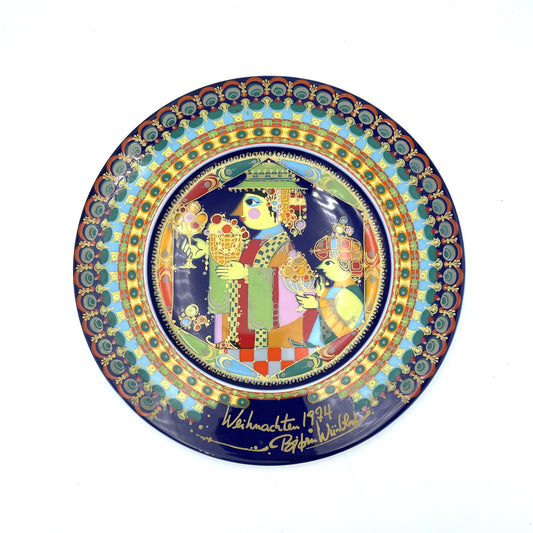 Bjorn Wiinblad for Rosenthal 1974 Balthasar Christmas Plate - 29cm