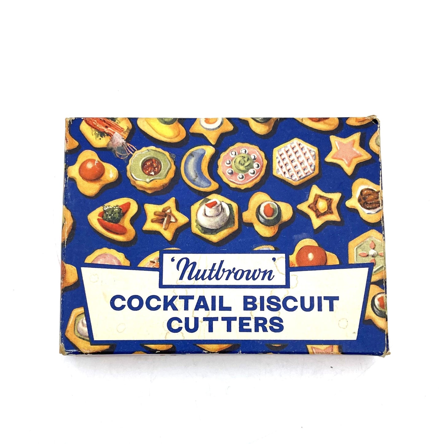 Vintage 5 Piece Nutbrown Cocktail Cookie Cutters Set