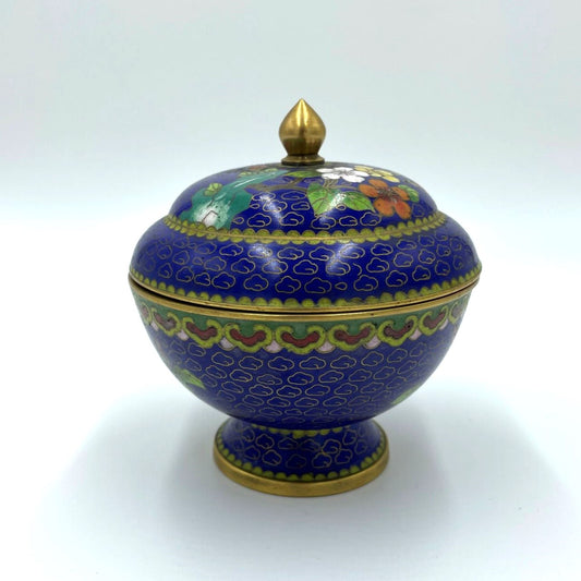 Large Cloisonne Trinket Box - 12cm