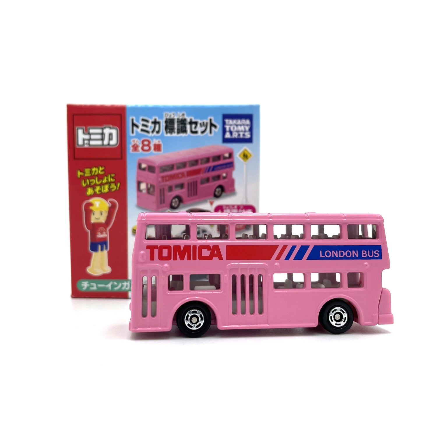 Takara Tomy Tomica - London Bus with Road Side Stand - Sign Set #1