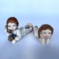 Porcelain Boy & Girl Pair - Made in Italy