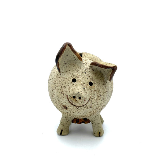 Janet Regan Aus Pottery Pig Money Box - 11cm