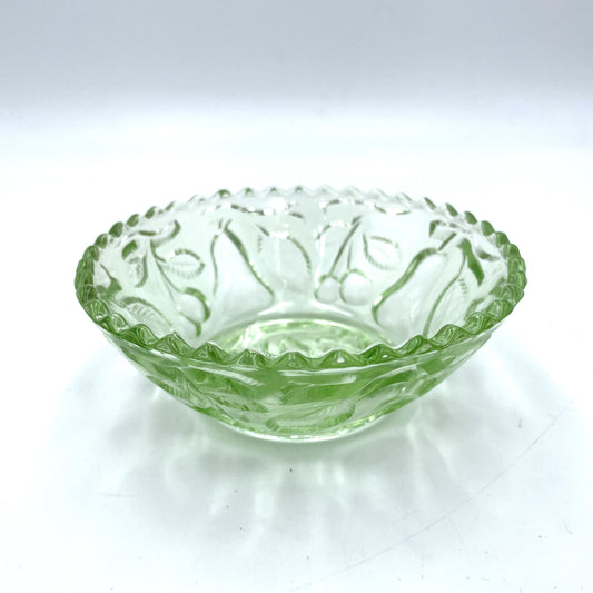 Green Depression Glass Bowl - 12cm