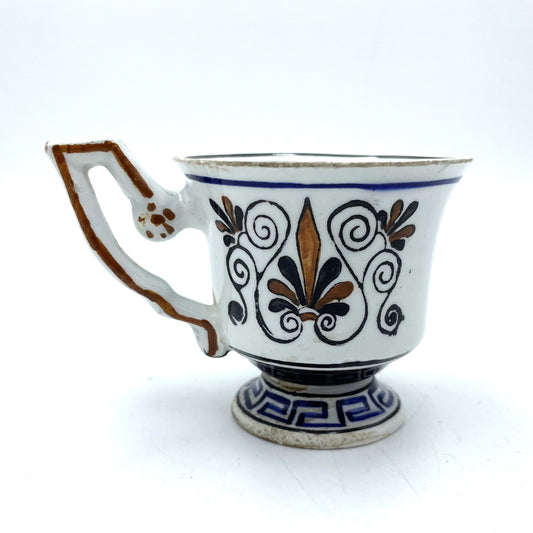 Ceramic Greek Espresso Cup - 6.5cm