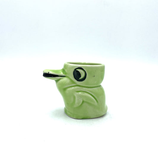 Vintage Green Bird Egg Cup - 6cm