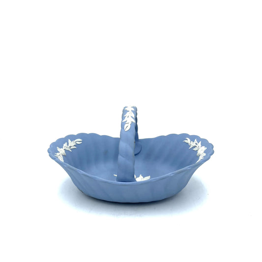 Blue Wedgwood Jasperware Basket - 15cm