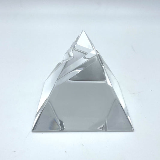 Signed Crystal Pyramid by Zorit Chak - 7cm
