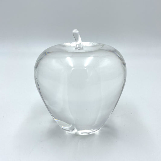 Signed Crystal Apple by Julien - 9cm